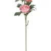 Sztuczna gałązka ''Peony Evalyn'' w kolorze zielono-różowym - dł. 90 cm