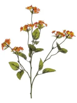 Sztuczna gałązka "Rose Arly" w kolorze jasnoróżowym - dł. 80 cm