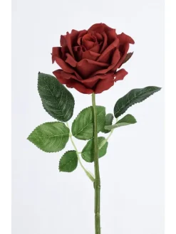 Sztuczna gałązka ''Rose Ofelia'' w kolorze zielono-czerwonym -dł. 43 cm