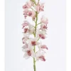 Sztuczna gałązka w kolorze zielono-jasnoróżowym - dł. 77 cm