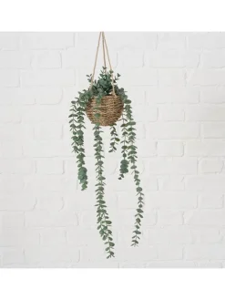 Sztuczna roślina w kolorze zielono-jasnobrązowym w doniczce - wys. 78 cm