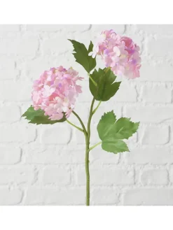 Sztuczny kwiat w kolorze zielono-jasnoróżowym - wys. 35 cm