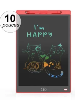 Tablet graficzny LCD w kolorze czarno-różowym - 6+