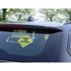 Tabliczka samochodowa "Baby on Board" w kolorze żółtym