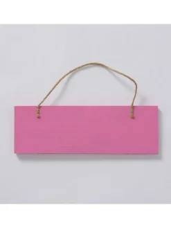 Tabliczki (2 szt.) w kolorze turkusowym i różowym - 30 x 10 cm
