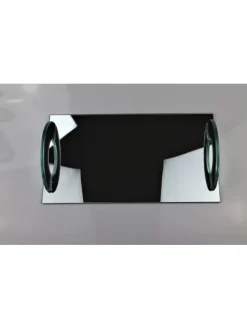 Taca dekoracyjna w kolorze czarno-białym - 32 x 16 cm