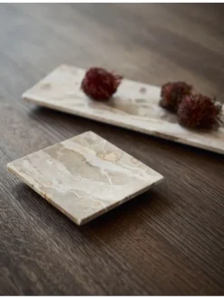 Taca "Vita" w kolorze białym - 12 x 2,5 x 12 cm