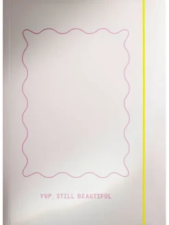 Teczka "Hello Beautiful" w kolorze srebrnym