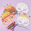 Tekturowe maski (12 szt.) "Princess" - 3+