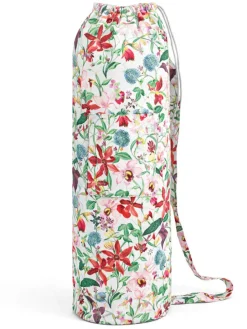 Torba "Alma" w kolorze biało-zielono-czerwonym na matę do jogi - 71 x 20 cm