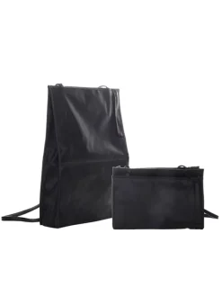 Torba "Foldback" w kolorze czarnym na laptopa - 43 x 30 cm