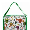 Torba izolacyjna w kolorze zielonym ze wzorem - 28 x 14 x 16,5 cm