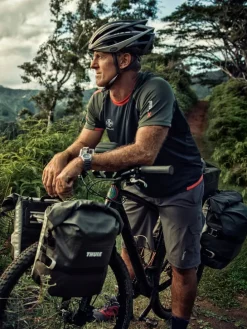 Torba rowerowa "Adventure Touring" w kolorze żółtym - 51 x 13 x 29 cm