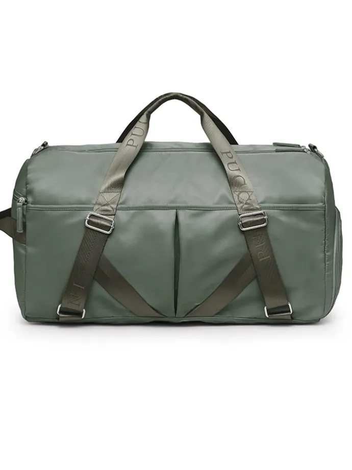 Torba sportowa w kolorze khaki - 52 x 28 x 26,5 cm