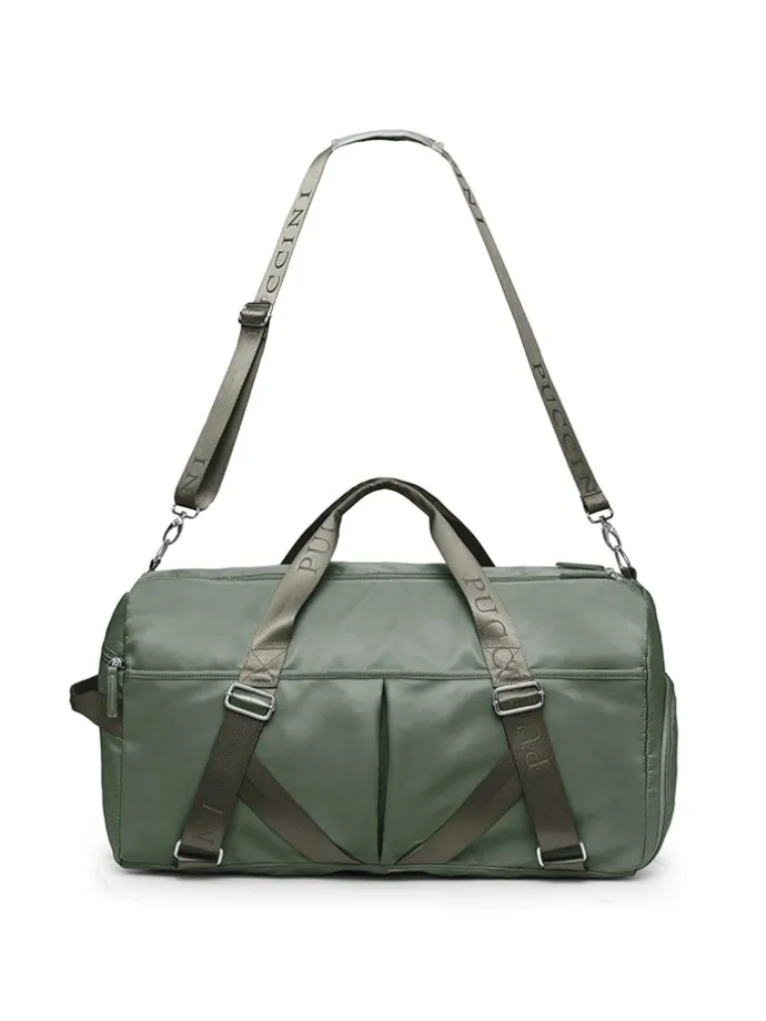 Torba sportowa w kolorze khaki - 52 x 28 x 26,5 cm