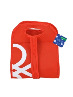 Torba w kolorze czerwonym na lunch - 22,5 x 27 x 14 cm