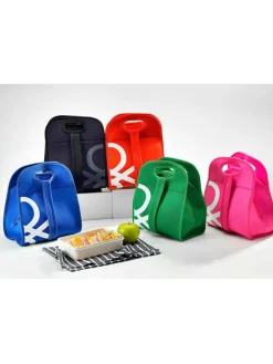 Torba w kolorze czerwonym na lunch - 22,5 x 27 x 14 cm