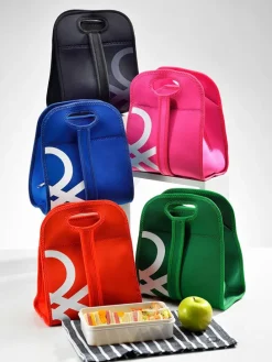 Torba w kolorze czerwonym na lunch - 22,5 x 27 x 14 cm