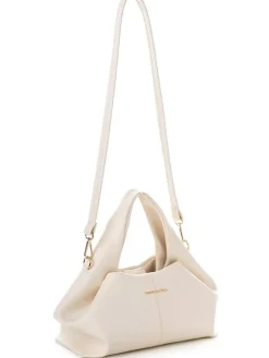 Torebka "Capri" w kolorze kremowym - 34 x 17 x 13 cm