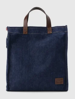 Torebka "Heritage" w kolorze granatowym - 36 x 40,3 x 16 cm - 23 l