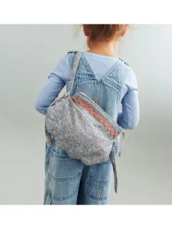 Torebka "Mollie" w kolorze błękitno-pomarańczowym - 80 x 26 cm