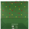 Torebka prezentowa w kolorze zielono-czerwonym - 40 x 43,5 cm