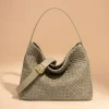 Torebka w kolorze szarobrązowym - 34 x 29 x 11 cm