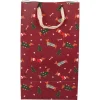 Torebki prezentowe (12 szt.) "Natalotto" w kolorze czerwonym - 23 x 39 x 15 cm