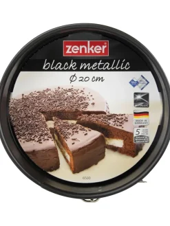Tortownica "Black metallic" w kolorze czarnym - Ø 20 cm