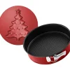 Tortownica "Sparkling Christmas" w kolorze czerwonym z motywem - Ø 26 cm