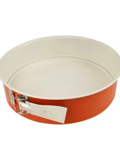 Tortownica w kolorze biało-pomarańczowym - Ø 26 cm