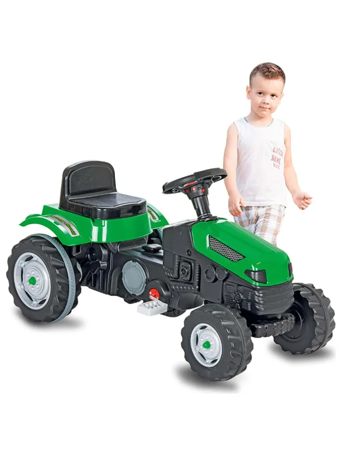 Traktor "Strong Bull" w kolorze zielonym - 3+