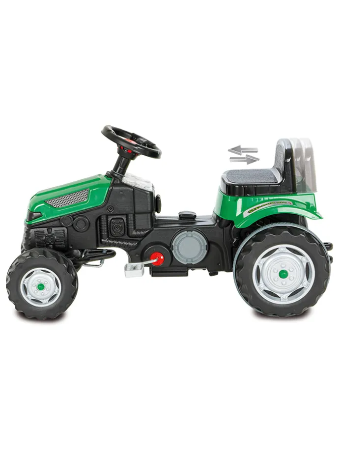 Traktor "Strong Bull" w kolorze zielonym - 3+
