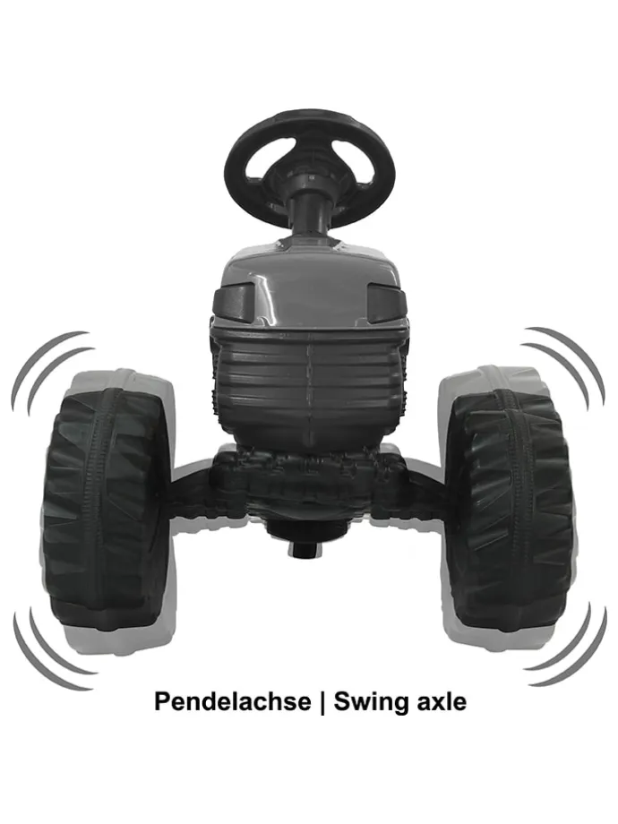 Traktor "Strong Bull" w kolorze zielonym - 3+