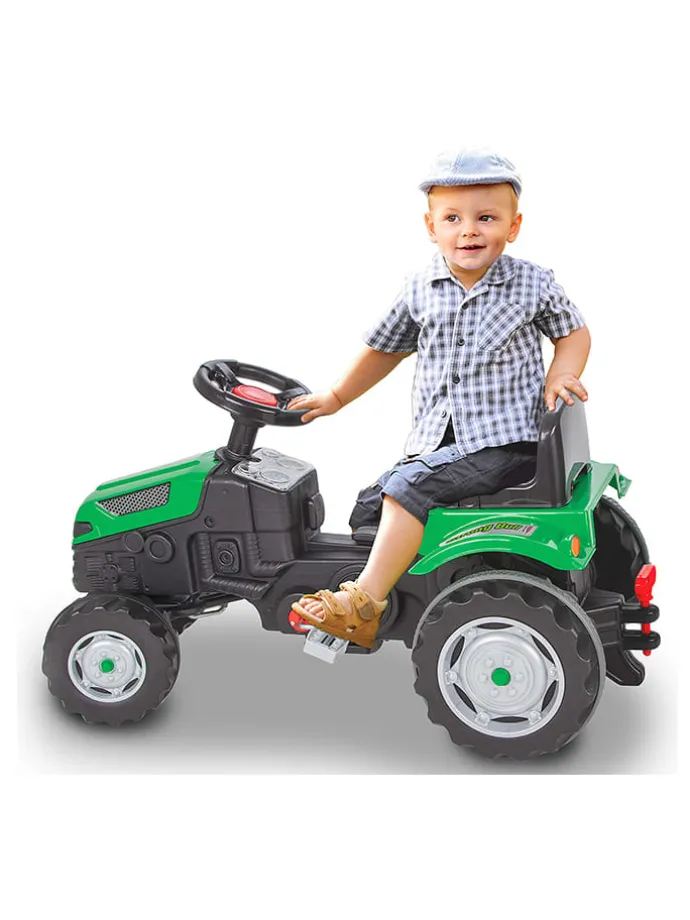 Traktor "Strong Bull" w kolorze zielonym - 3+