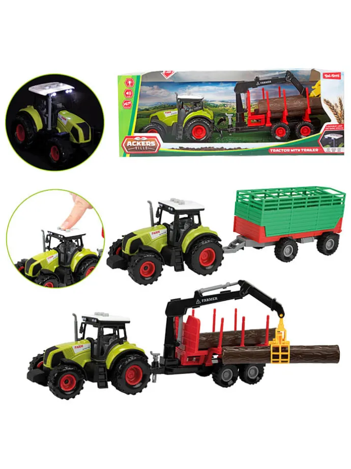 Traktor z przyczepką - 3+ (produkt niespodzianka)