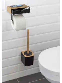 Uchwyt WC w kolorze jasnobrązowym - 25,5 x 57 x 16 cm