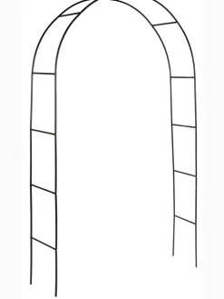 Łuk ogrodowy w kolorze zielonym - 140 x 240 x 37 cm