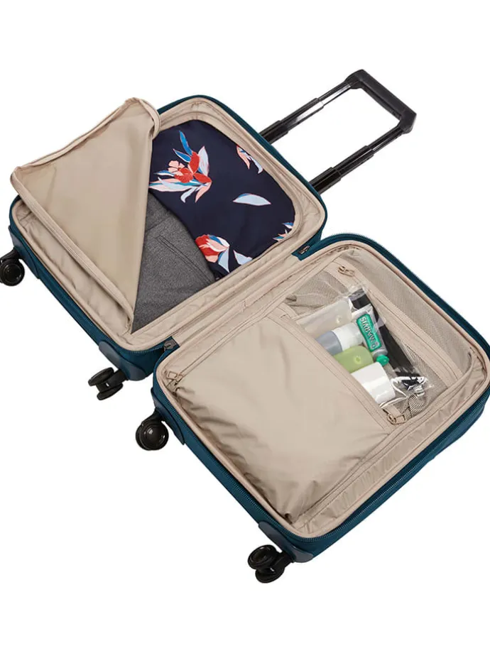 Walizka "Spira Compact Carry On Spinner" w kolorze niebieskim - 50 x 35 x 13 cm