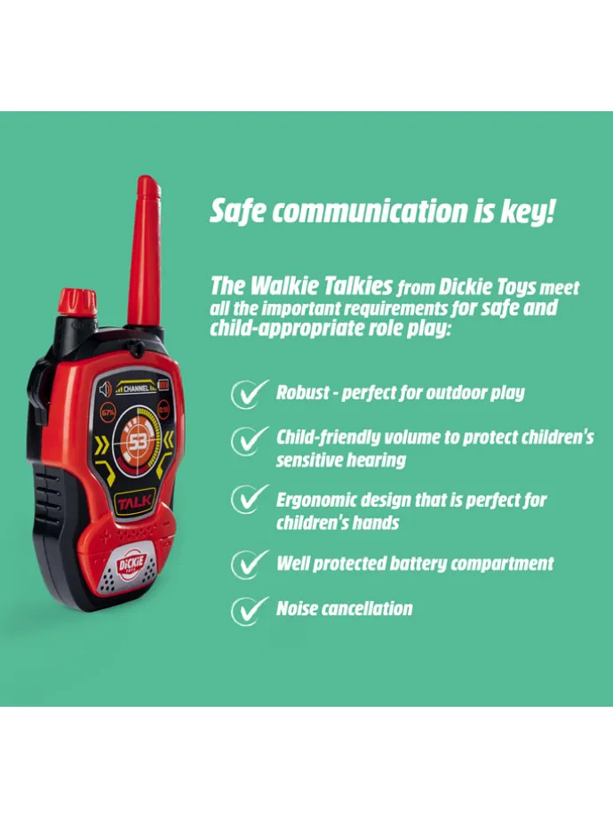 Walkie-talkie w kolorze czerwonym - 4+