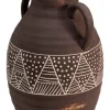 Wazon "Bijan" w kolorze brązowym - wys.26 cm