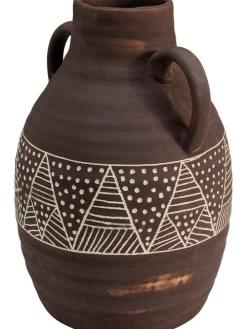 Wazon "Bijan" w kolorze brązowym - wys.26 cm