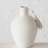 Wazon "Bruny" w kolorze białym - wys. 22 cm