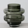 Wazon "Cytra" w kolorze ciemnoszarym - wys. 17,8 x Ø 17,5 cm