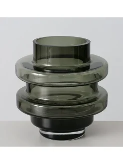 Wazon "Cytra" w kolorze ciemnoszarym - wys. 17,8 x Ø 17,5 cm