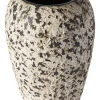 Wazon "Dawn" w kolorze kremowo-czarnym - wys. 26,5 x Ø 19 cm