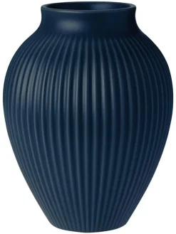 Wazon "Knabstrup" w kolorze granatowym - wys. 20 x Ø 14 cm