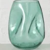 Wazon "Lojin" w kolorze turkusowym - wys. 17,3 x Ø 14 cm