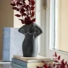 Wazon "Lulu" w kolorze czarnym - 14,5 x 16 cm