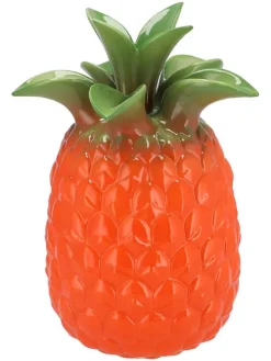 Wazon "Pineapple" w kolorze pomarańczowym - wys. 22 x Ø 16 cm